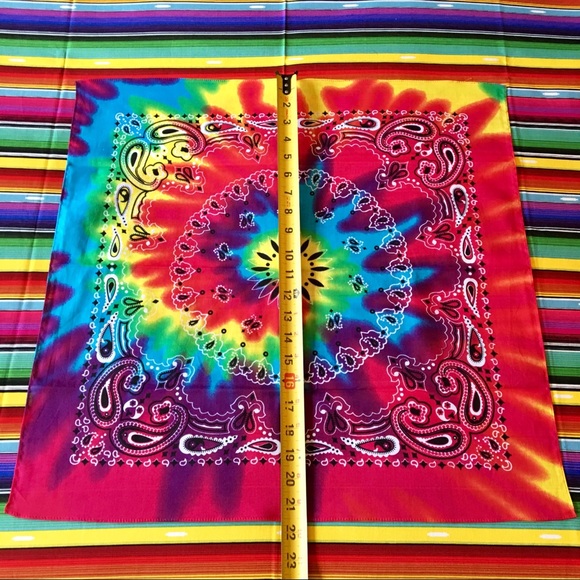 NWOT☮️Hippy Boho colorful 🌈bandana/face madk😷 - Picture 4 of 5